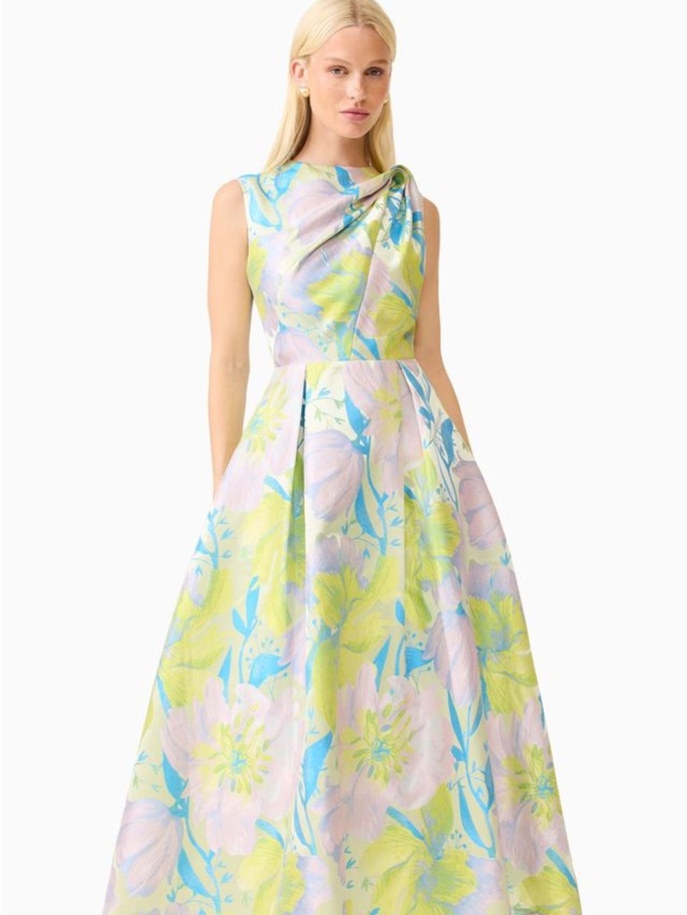 Elliatt Rhea A - Line Midi Dress in Floral Multi Size S NWT - Picture 2 of 7